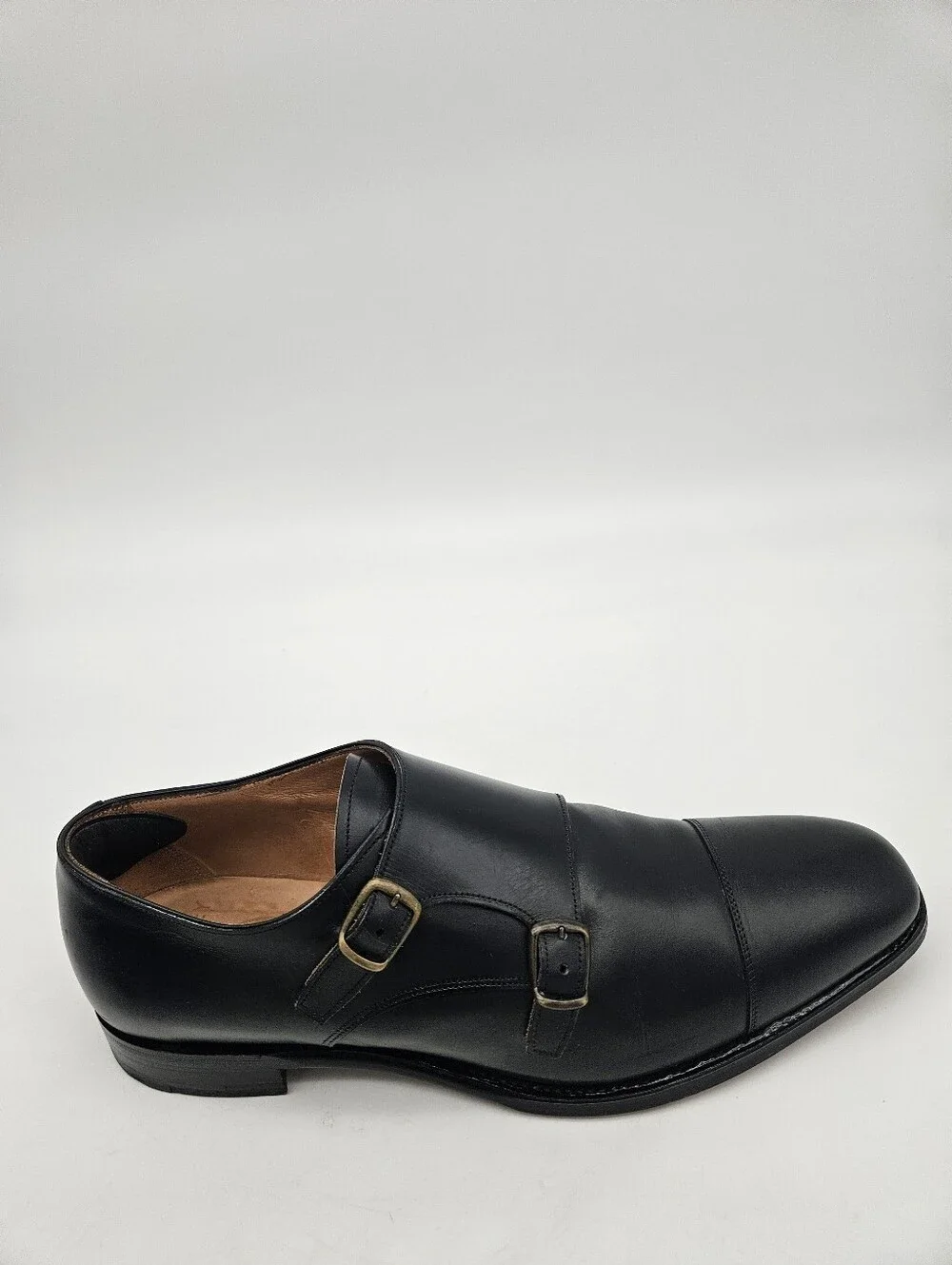 Joseph Cheaney Double Monk Buckle Black Shoes Men US Sz 11 Made in England